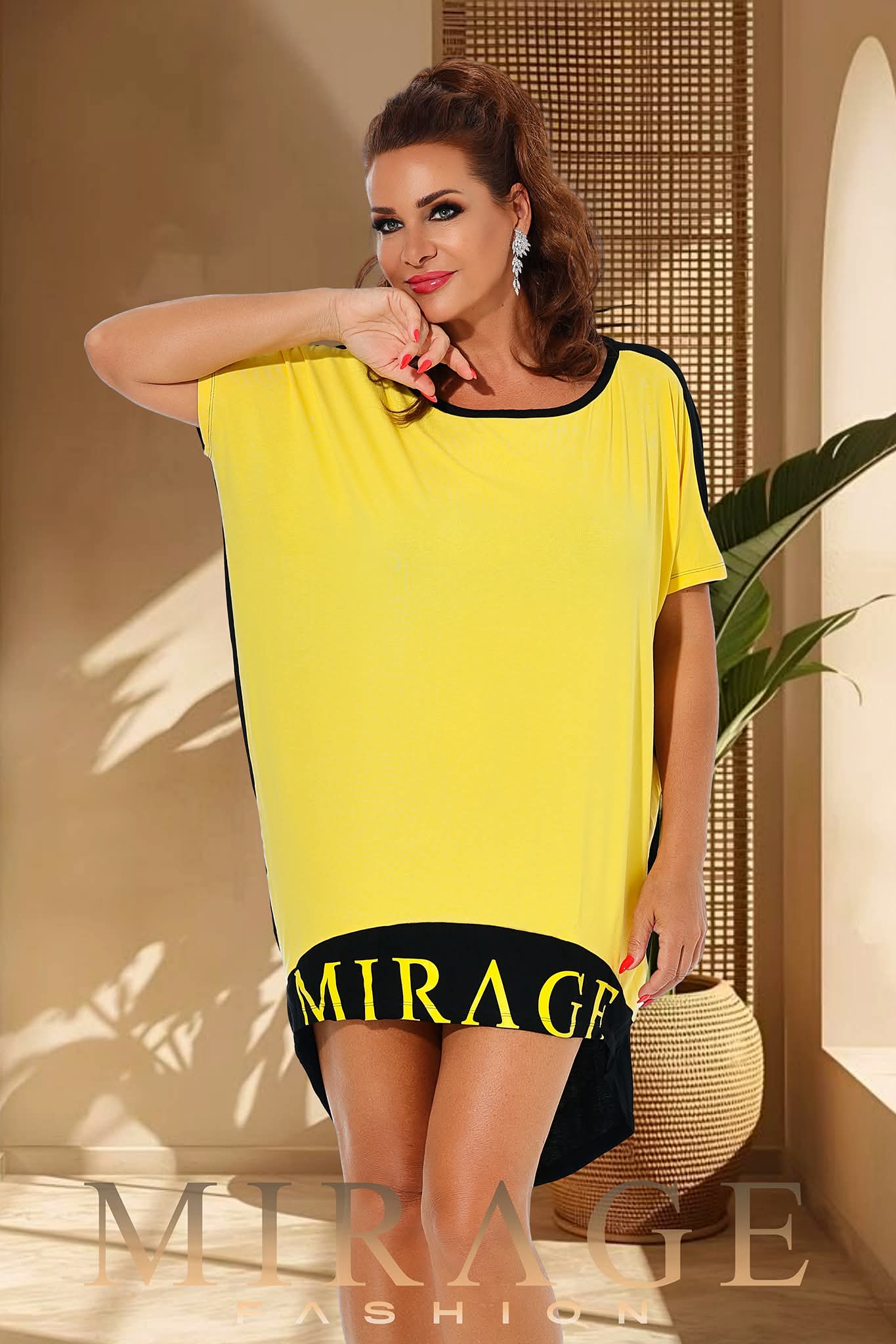 Honolulu Mirage Tunika/ Sárga
